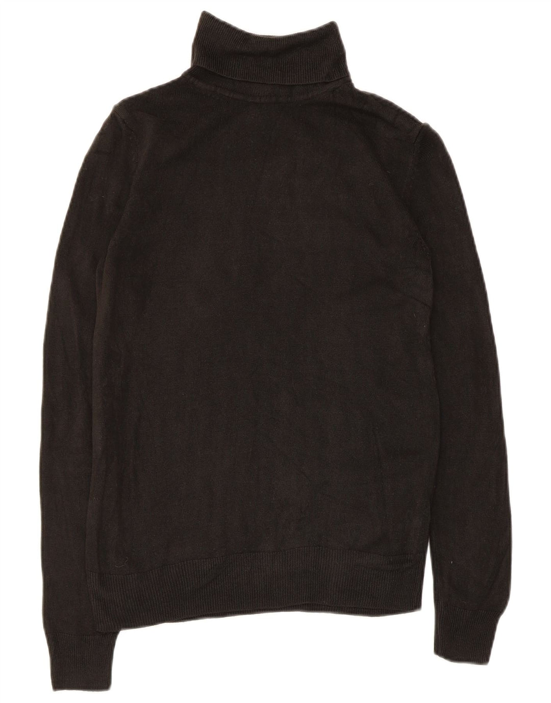 Marks & Spencer Dame Roll Neck Sweater UK 8 Small Black Acryl