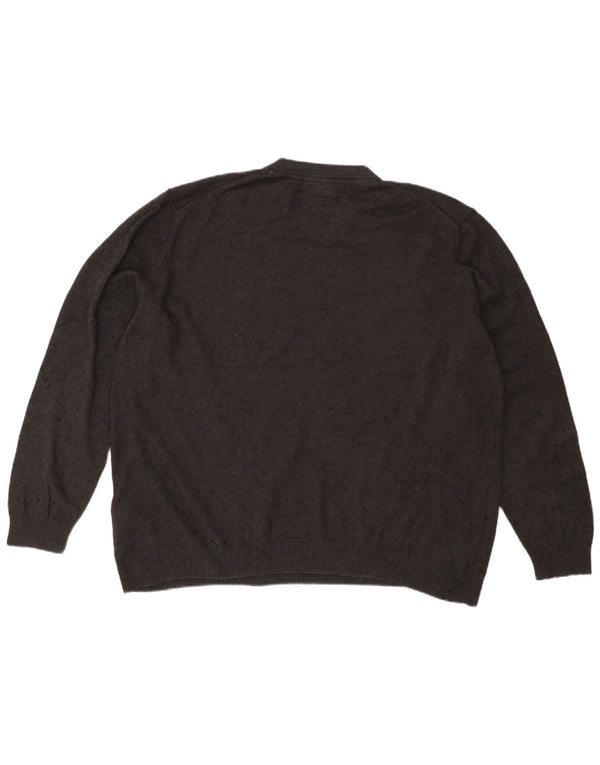Lyle & Scott Herre sweater med rund hals 2XL grå bomuld