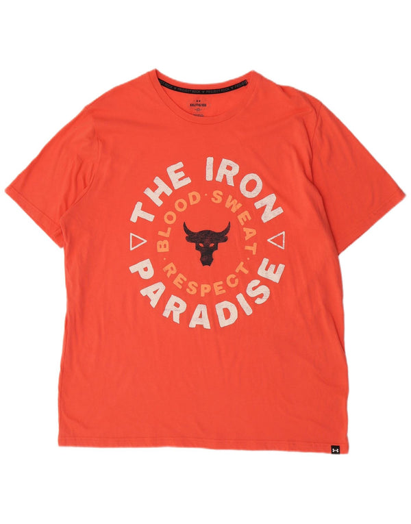 Under Armour Herre Grafisk T-Shirt Top 2XL Pink