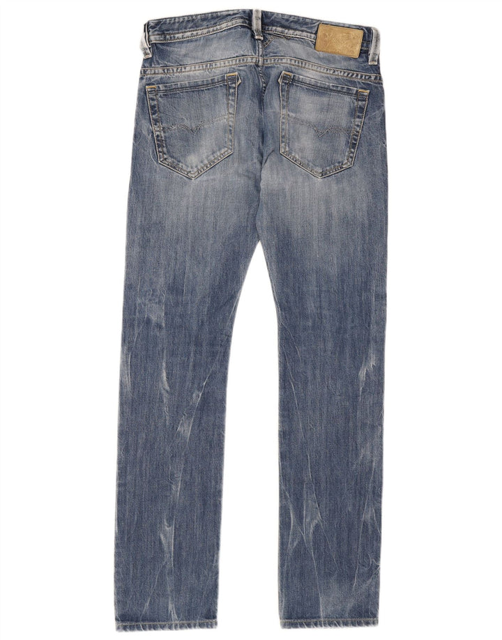Diesel Herre Distressed Slim Jeans W30 L33 Blå Bomuld