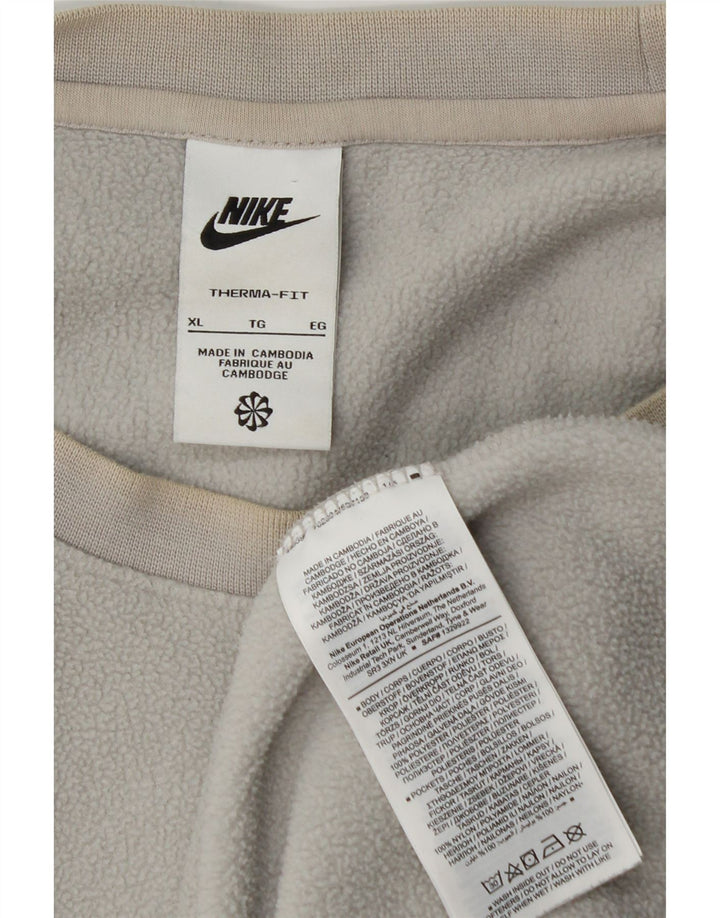 Nike Herre Fleece Jumper XL Grå Polyester