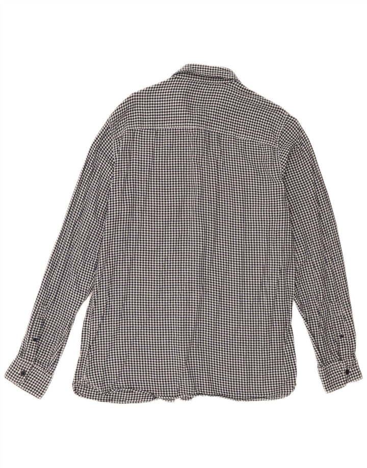Jack & Jones Herreskjorte Stor marineblå Gingham Cotton