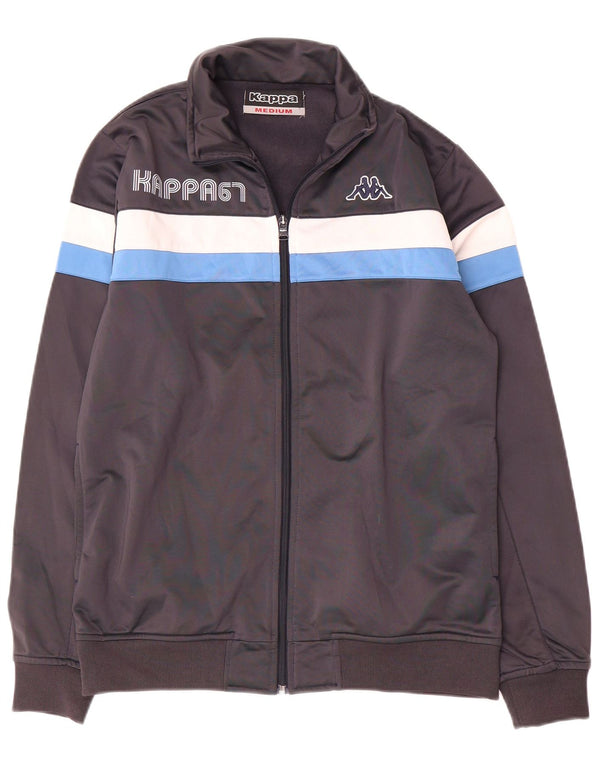 Kappa Herre grafisk træningsdragt Topjakke Medium Grey Colourblock Polyester