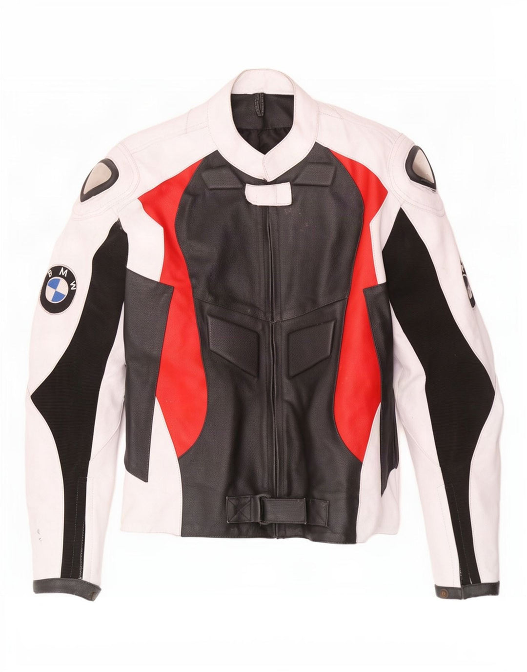 BMW Herre Læder Racer Jakke UK 42 XL Multifarvet Colourblock