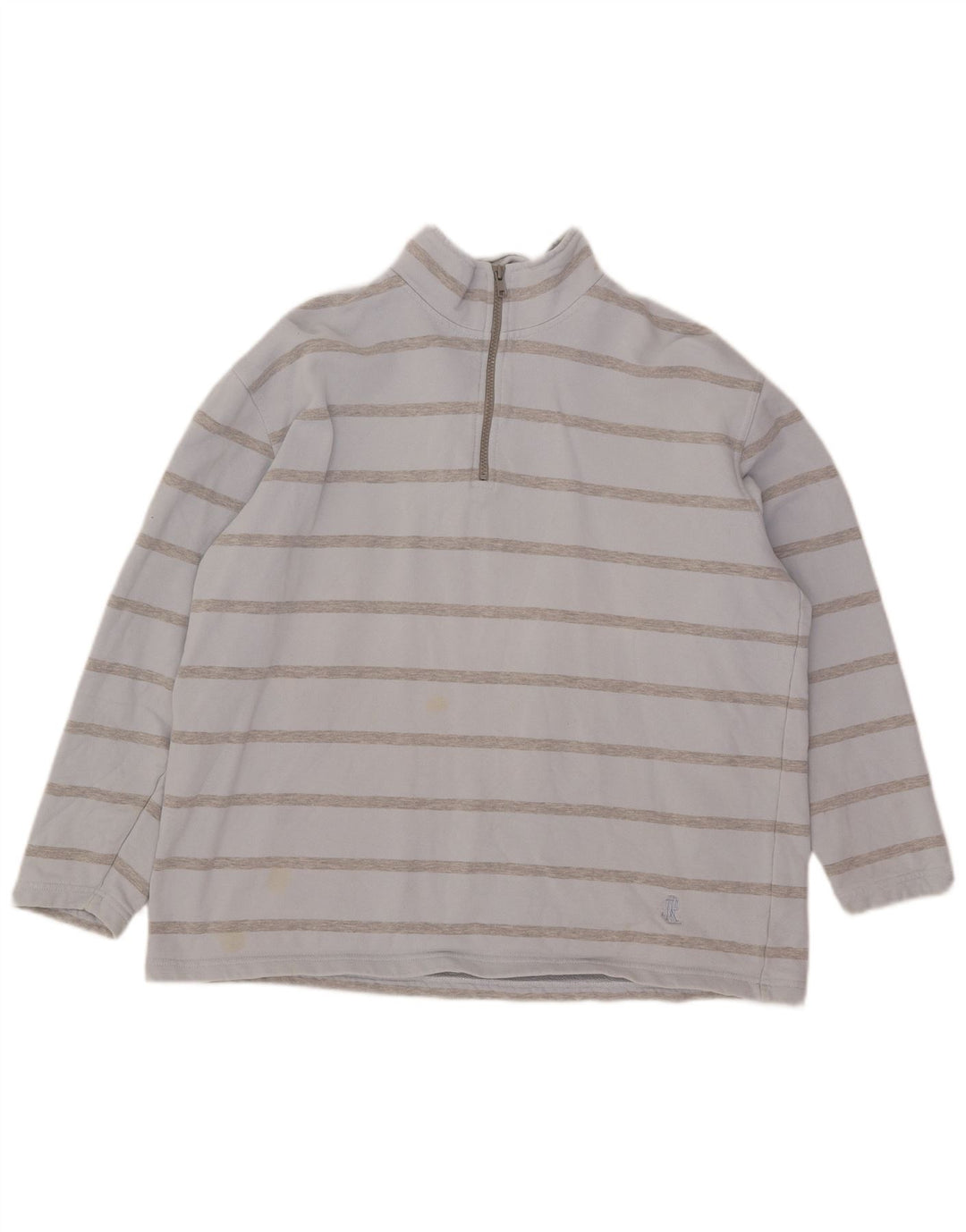 Ralph Lauren Dame Oversized Sweatshirt Jumper UK 12 Mellem blå stribet