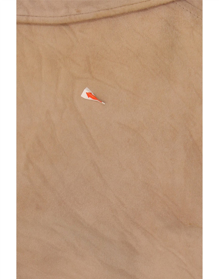 EFFEGI Womens Suede Overcoat UK 16 Large Beige Vintage Effegi and Second-Hand Effegi from Messina Hembry 