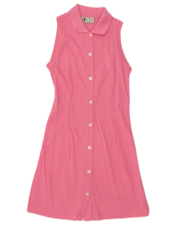 Sergio Tacchini Womens Sleeveless A-Line Dress UK 4 XS Pink