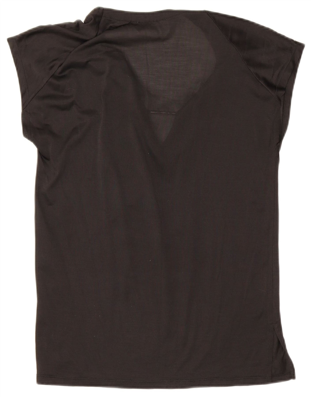 Zara Dame Bluse Top UK 10 Lille Sort