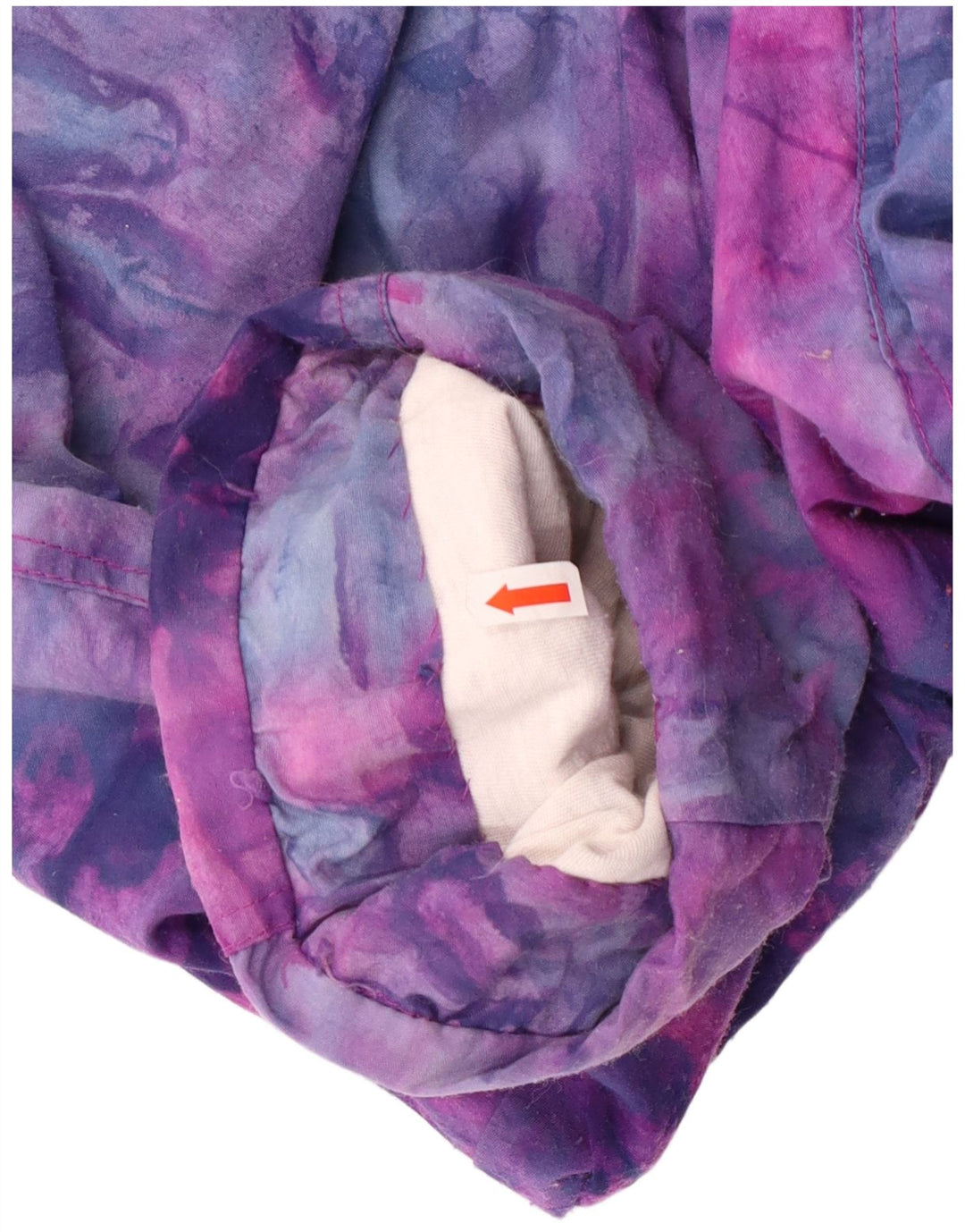 Vintage træningsdragt topjakke til kvinder UK 16 Large Multicolor Tie Dye