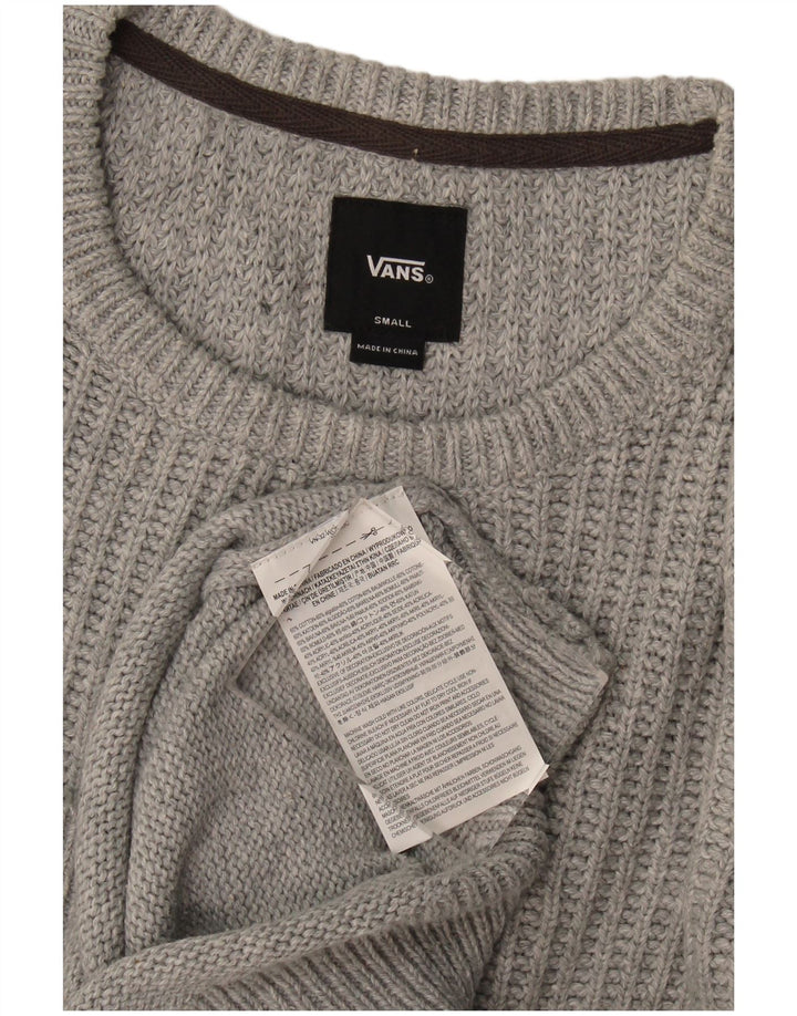 Vans Herre Crew Neck Jumper Sweater lille grå bomuld