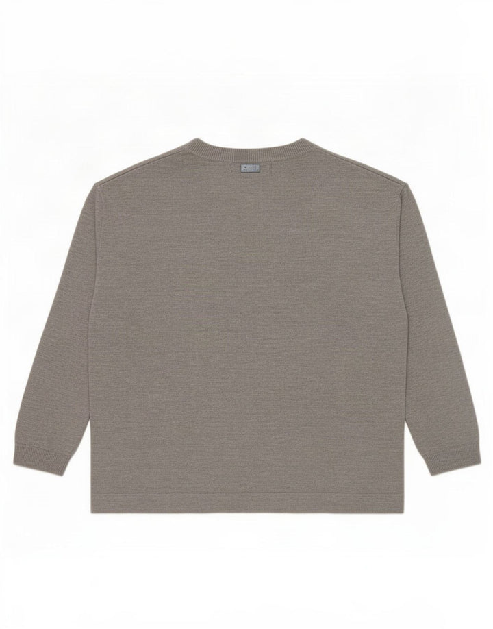 Marks & Spencer Dame Oversized V-hals sweater UK 10 Small Grey