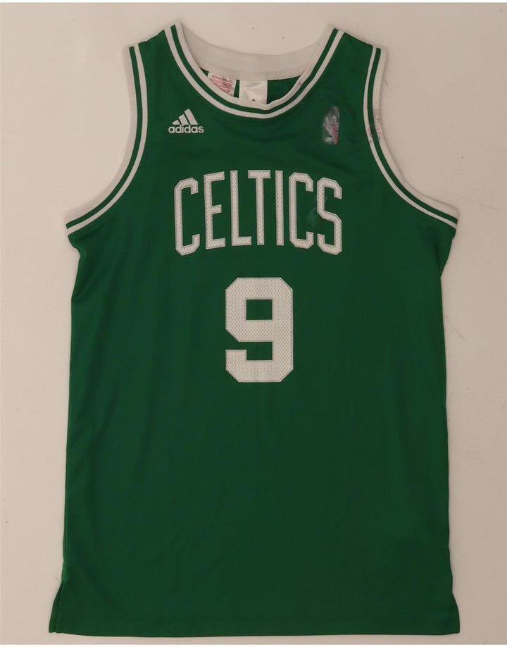 Adidas Boys Celtics Grafisk Vest Top 13-14 År Grøn Polyester