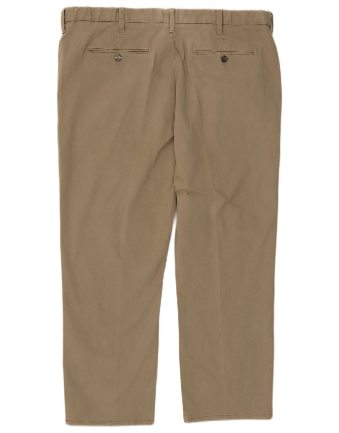 Marks & Spencer Herre Regular Chino Bukser W40 L29 Beige Bomuld