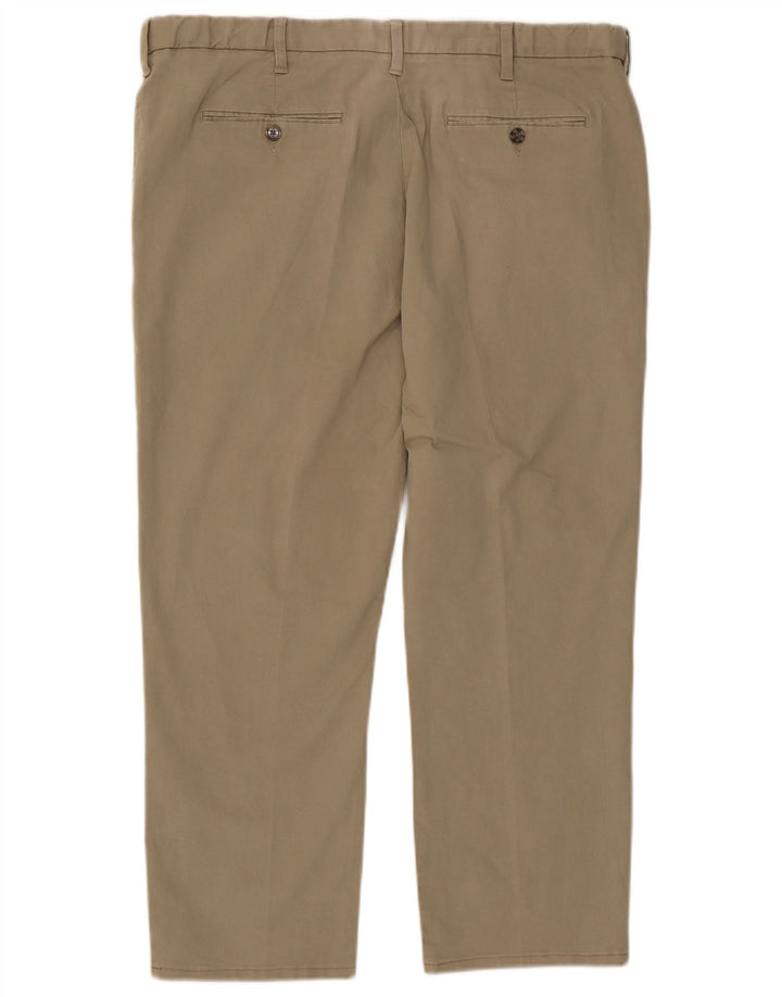 Marks & Spencer Herre Regular Chino Bukser W40 L29 Beige Bomuld