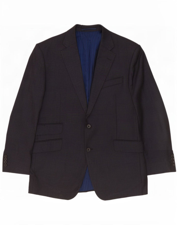Marks & Spencer Herre 2-knaps blazerjakke UK 40 Medium Grey Houndstooth