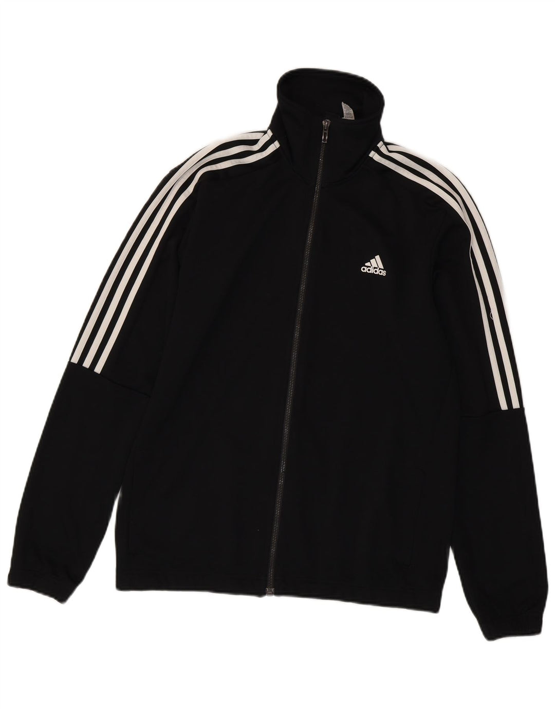 ADIDAS Træningsdragt til mænd Topjakke UK 42/44 Stor sort polyester
