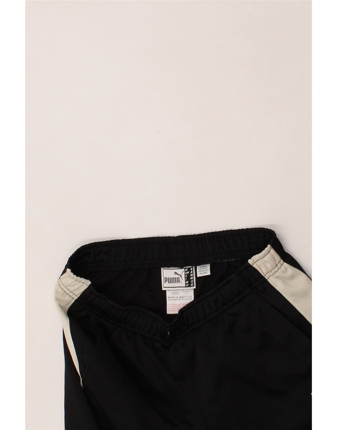 PUMA Womens Tracksuit Trousers UK 12 Medium Black Colourblock Polyester Vintage Puma and Second-Hand Puma from Messina Hembry 