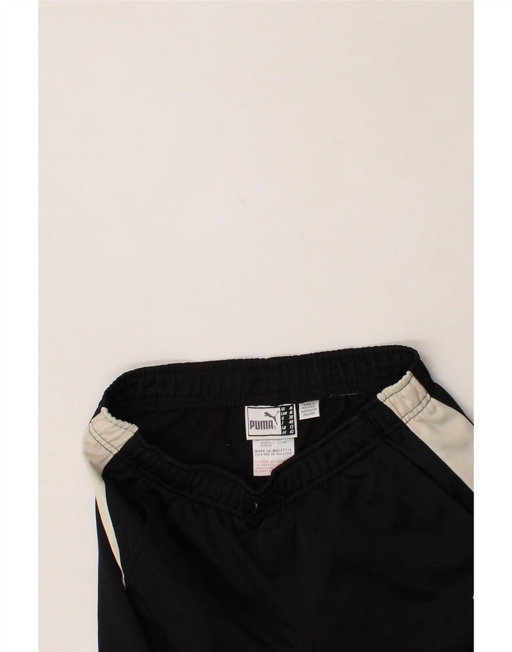 PUMA Womens Tracksuit Trousers UK 12 Medium Black Colourblock Polyester Vintage Puma and Second-Hand Puma from Messina Hembry 