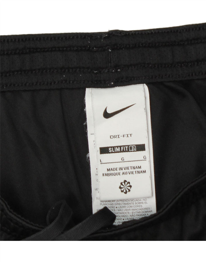 NIKE Herre Dri Fit Slim Fit Sportshorts Stor sort Colourblock Polyester