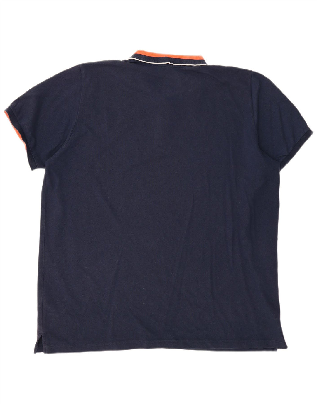 ADIDAS Poloskjorte til mænd 3XL Navyblå Colourblock Bomuld