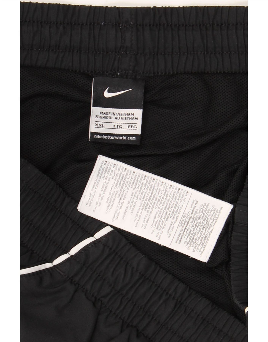 Nike grafiske sportsshorts til mænd 2XL sort polyester