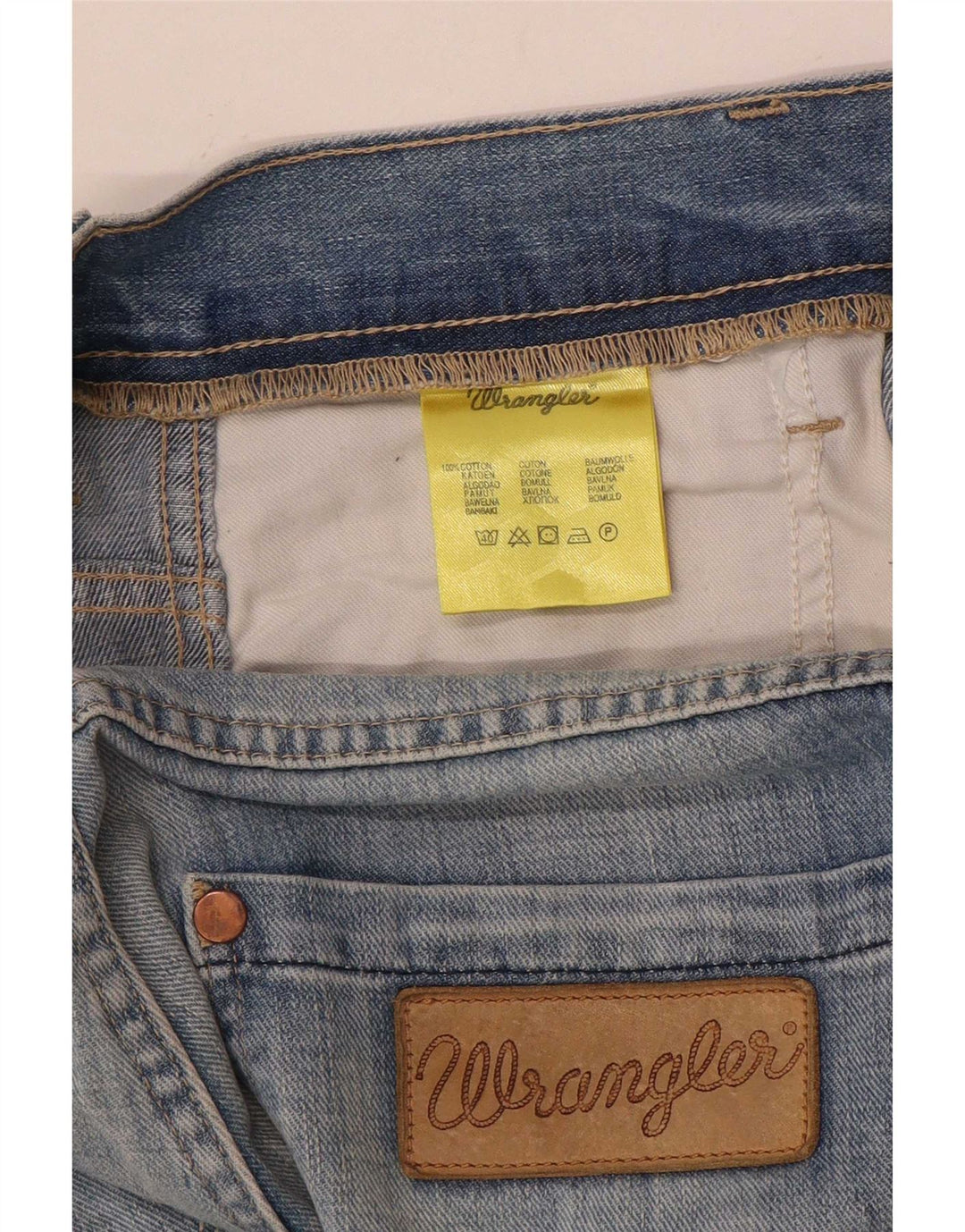 Wrangler Herre Spencer Straight Jeans W32 L34 Blå Bomuld