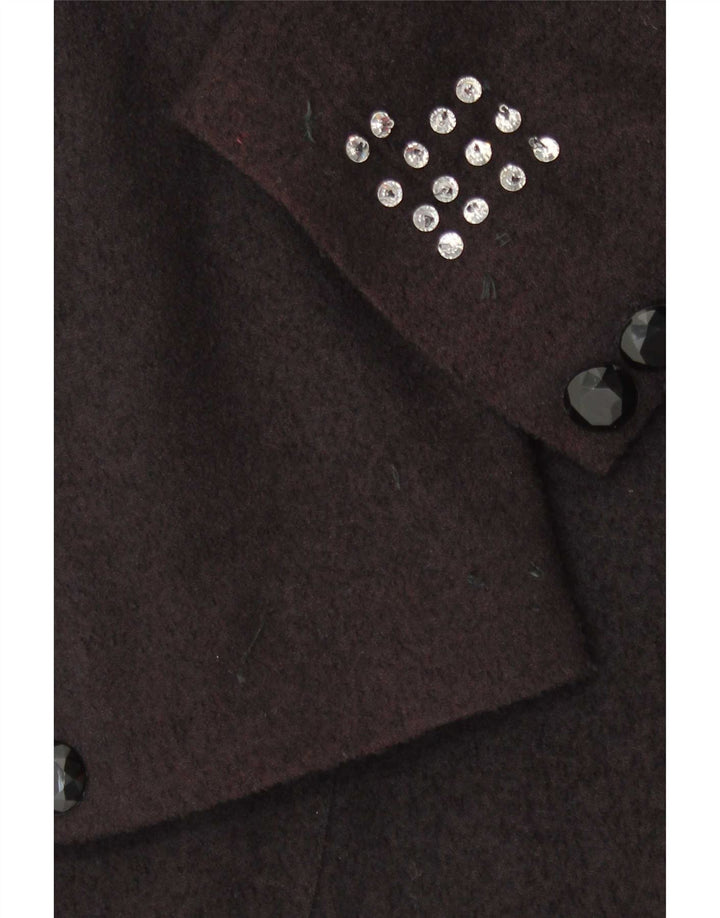 Vintage Dame 1 Knap Blazer Jakke IT 46 Stor Sort