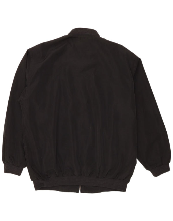 Vintage Bomberjakke til mænd UK 44 2XL Sort Polyester