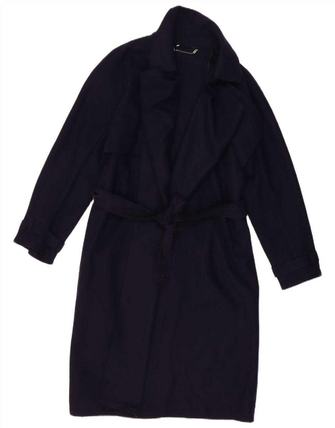 VINTAGE Dameoverfrakke UK 16 Large Navy Blue