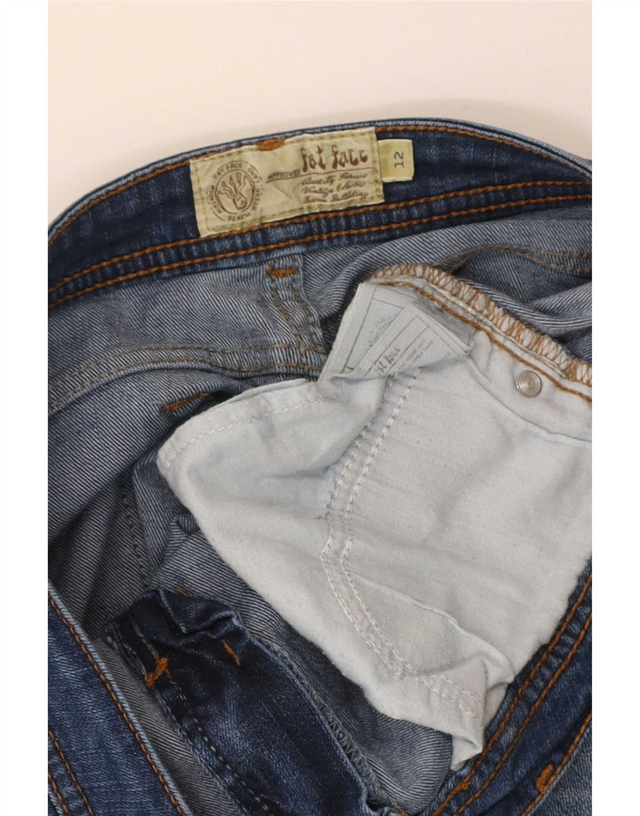 Fat Face Womens Cropped Jeans UK 12 Medium W32 L23 Blue