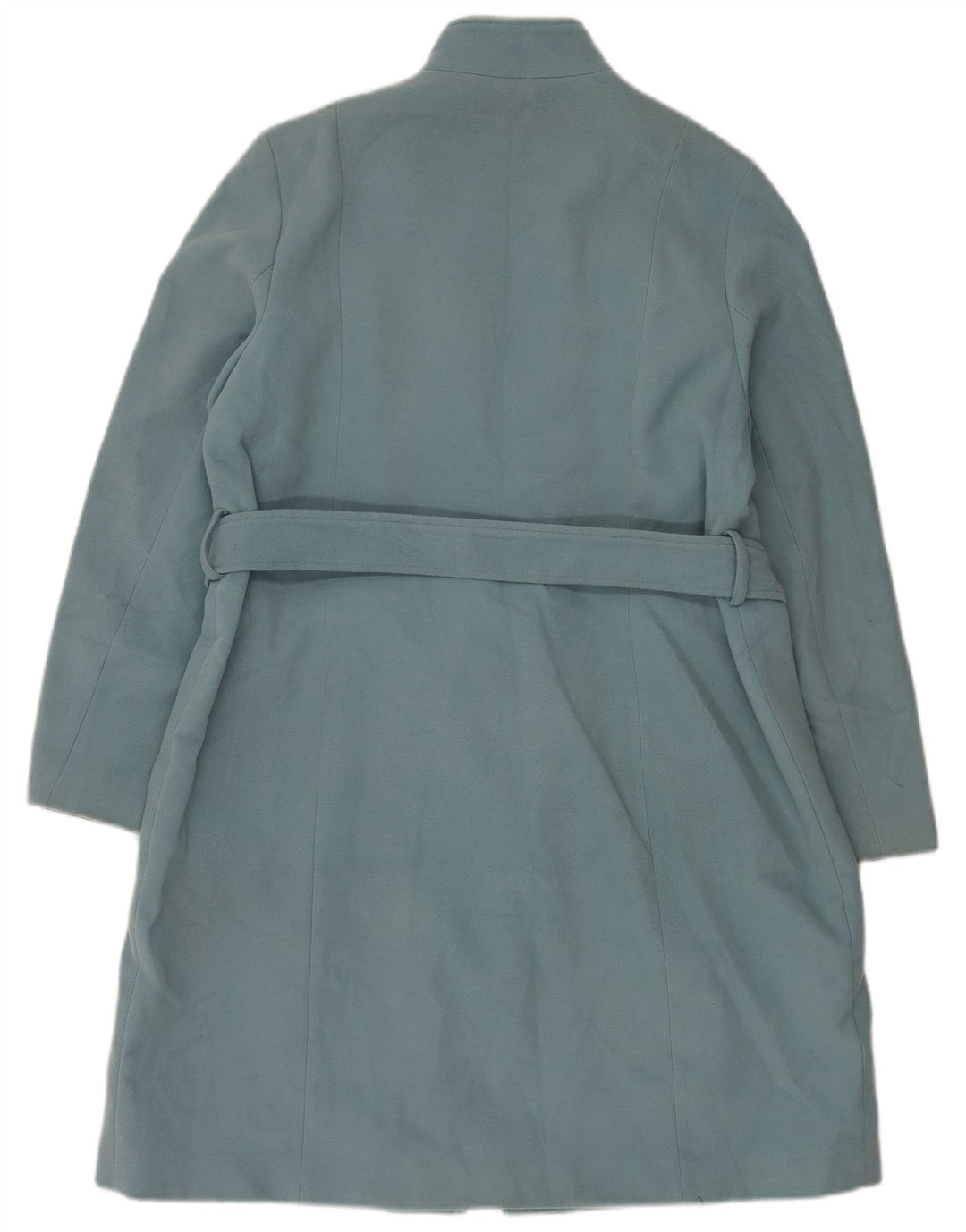 Marks & Spencer Dame Loose Fit Overfrakke UK 18 XL Blå Polyester