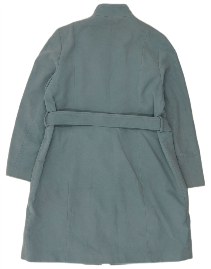 Marks & Spencer Dame Loose Fit Overfrakke UK 18 XL Blå Polyester