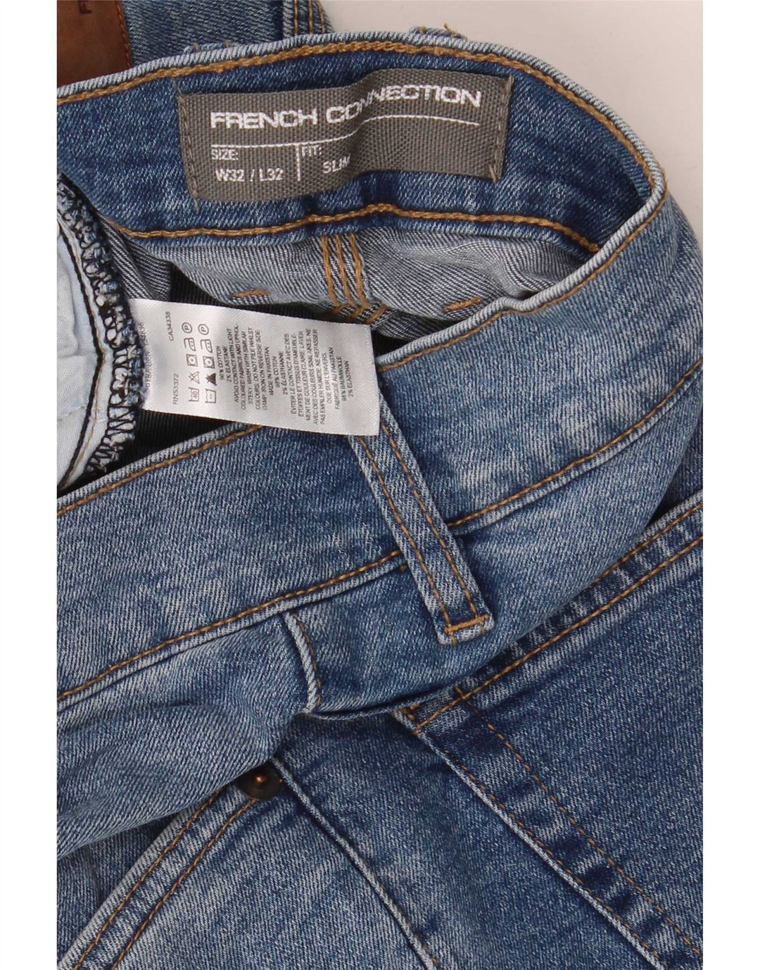 French Connection Herre Slim Jeans W32 L32 Blå Bomuld