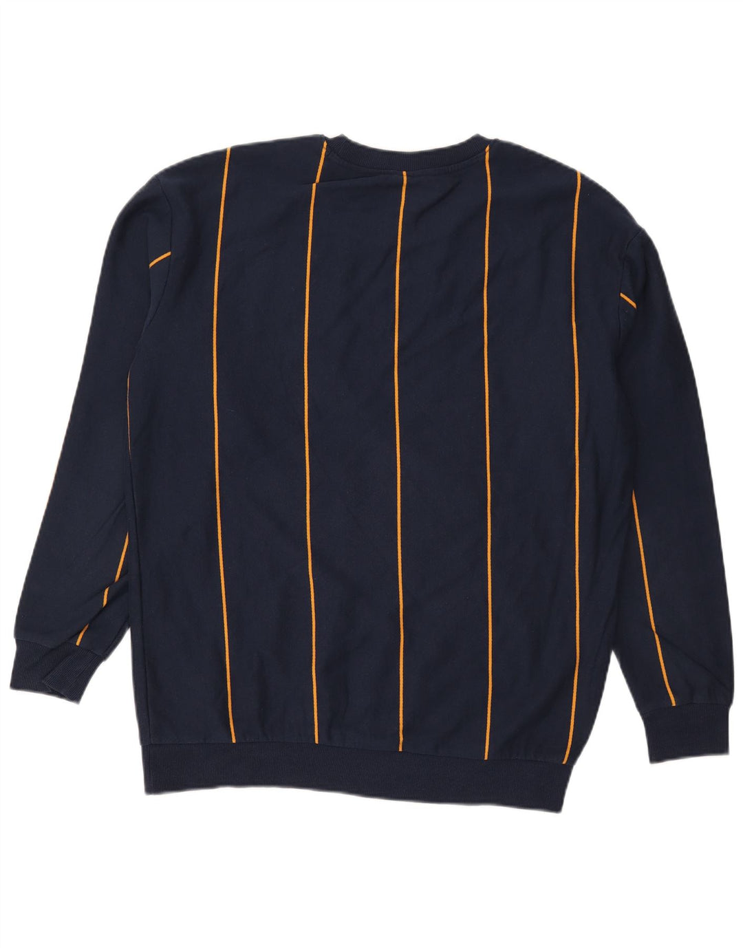 Zara Sweatshirt til mænd, stor marineblå stribet bomuld