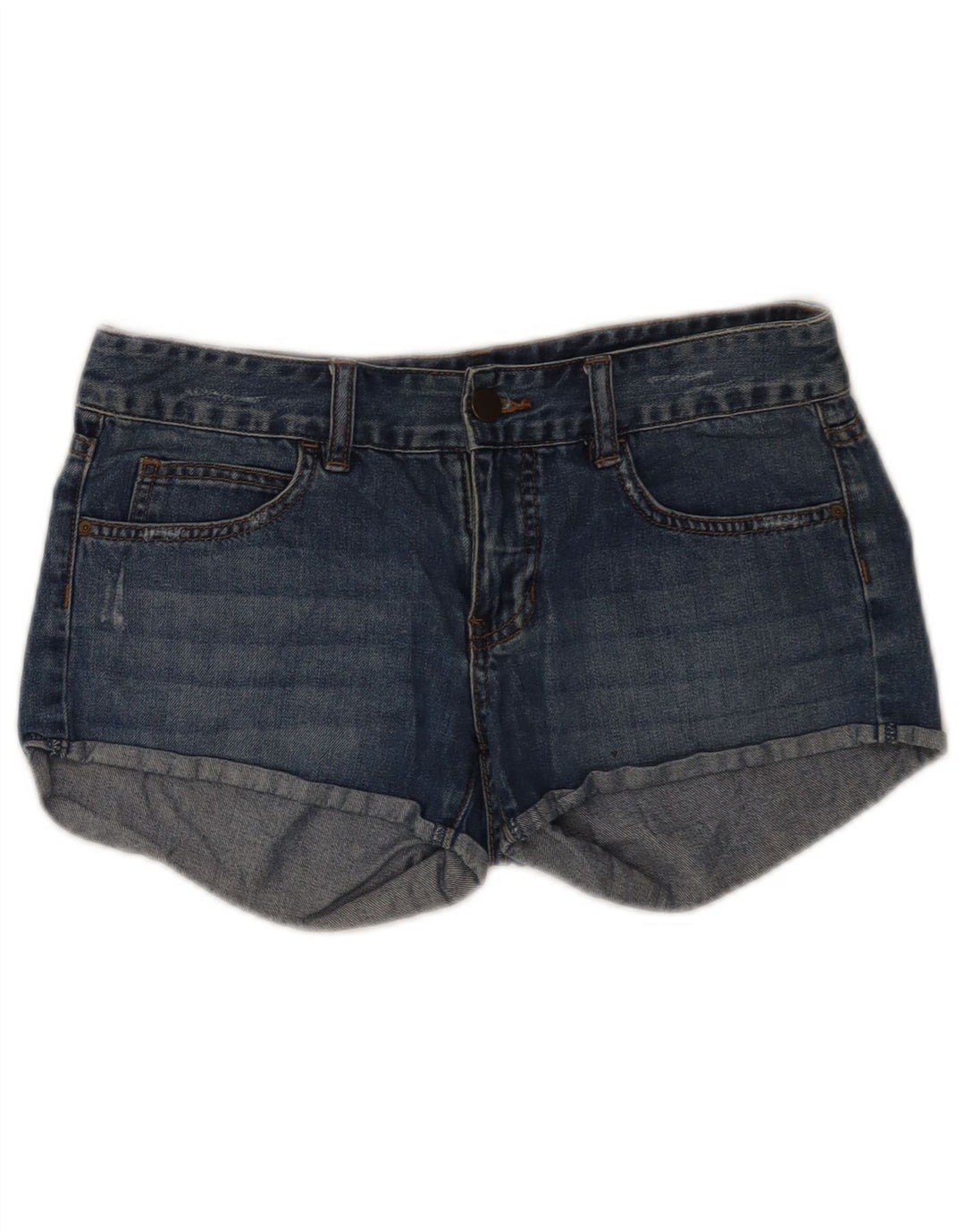 Billabong Womens Distressed Denim Shorts W28 Medium Blue Bomuld