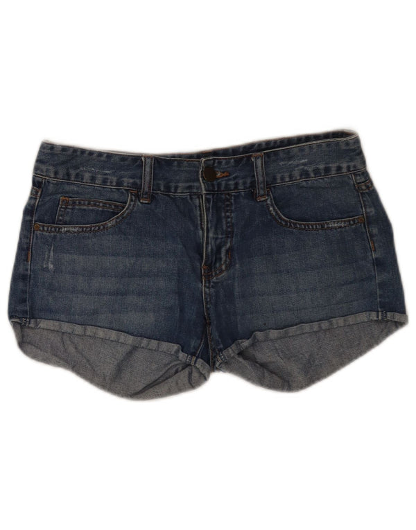 Billabong Womens Distressed Denim Shorts W28 Medium Blue Bomuld
