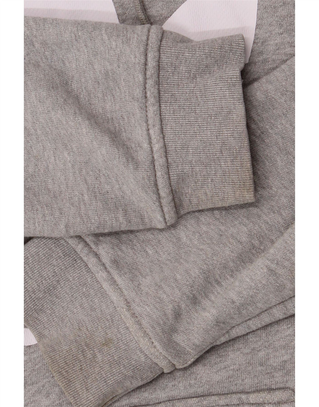 ADIDAS Womens Graphic Hoodie Jumper UK 10 Small  Grey Vintage Adidas and Second-Hand Adidas from Messina Hembry 