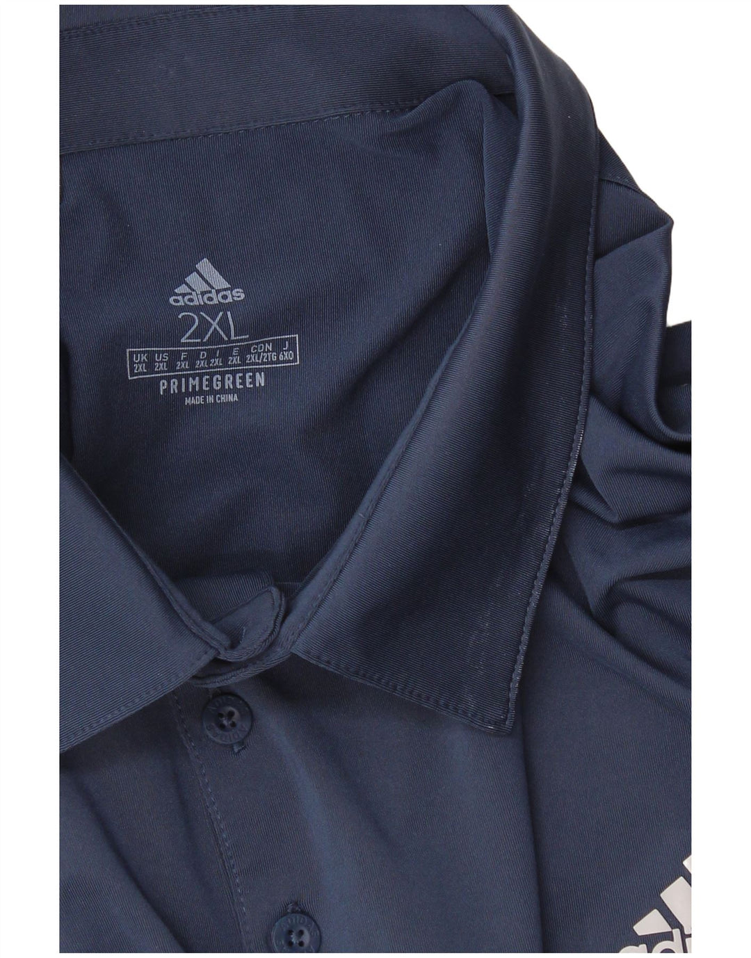 Adidas Herre Primegreen Polo Shirt 2XL Navy Blue