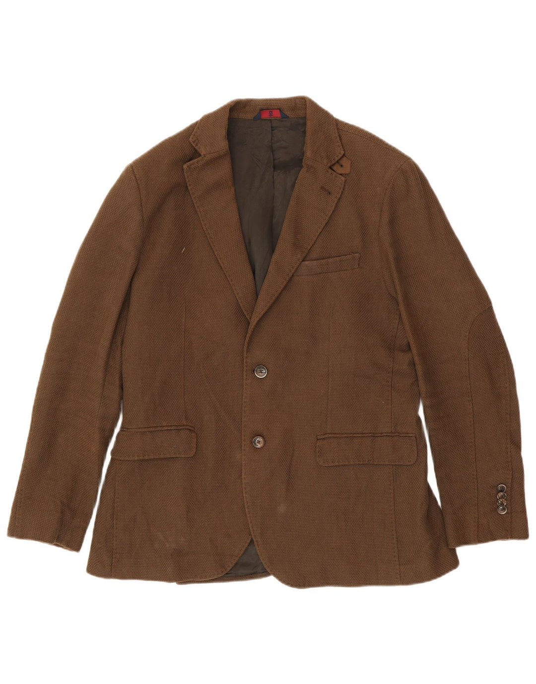 MASSIMO DUTTI Herre 2-knaps blazerjakke UK 38 Medium Brown Viscose