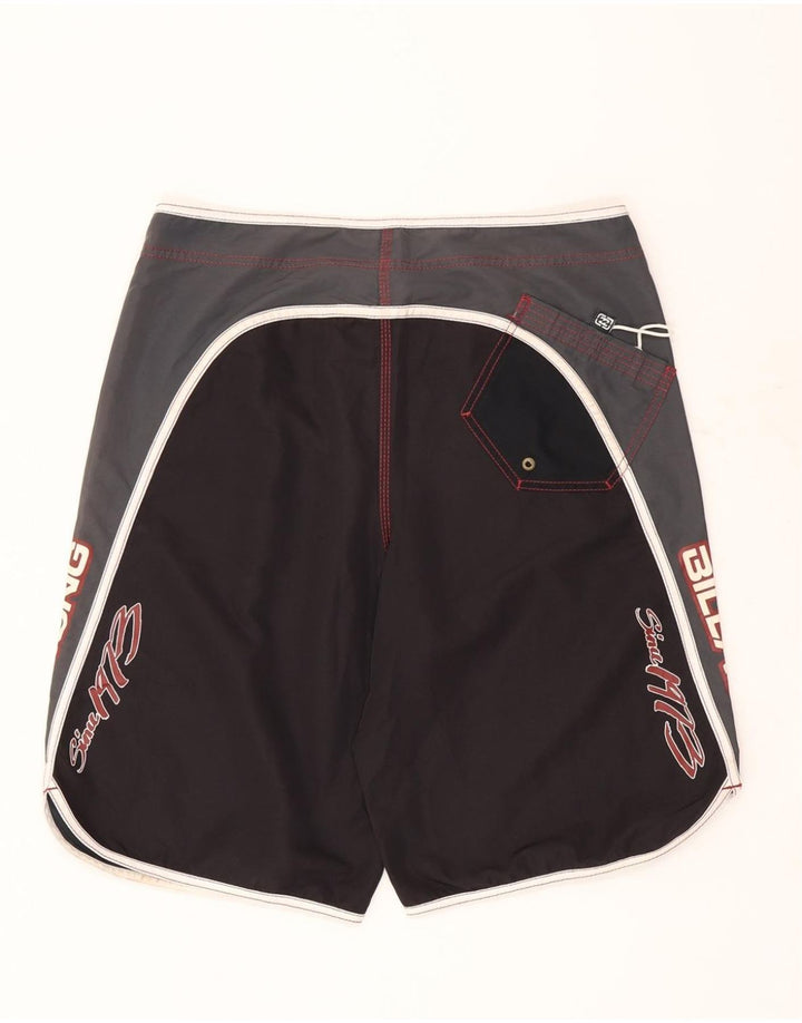Billabong Herre grafiske svømmeshorts Store sorte Colourblock Polyester