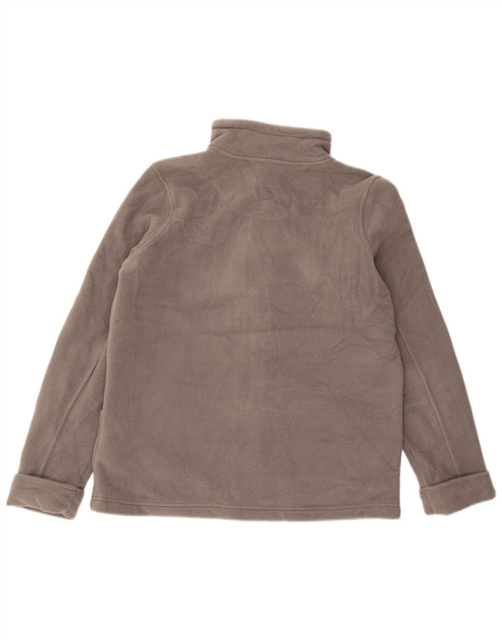 Marks & Spencer Dame Oversized Fleecejakke UK 12 Medium Grey Polyester