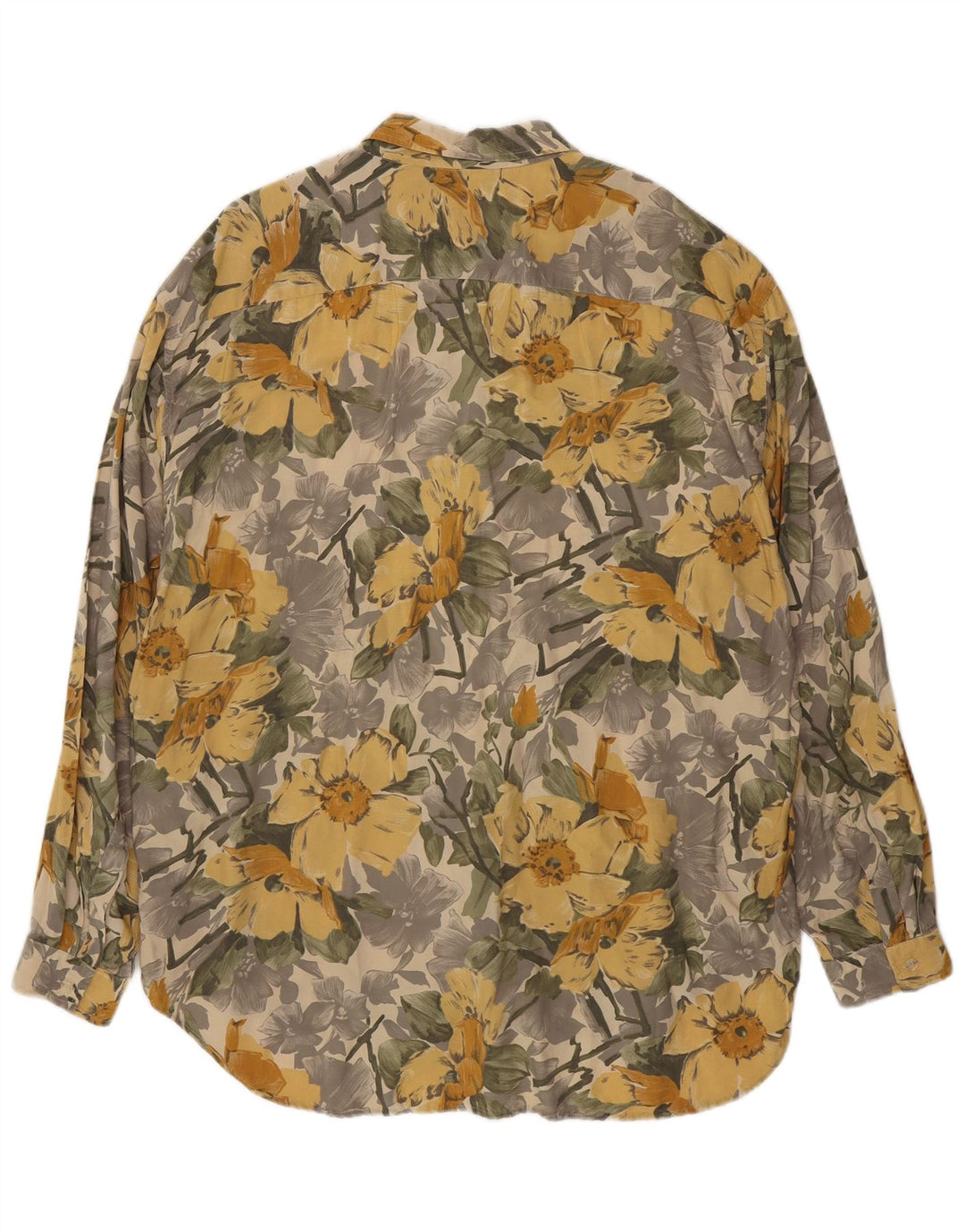Key West herreskjorte XL flerfarvet blomsterviscose