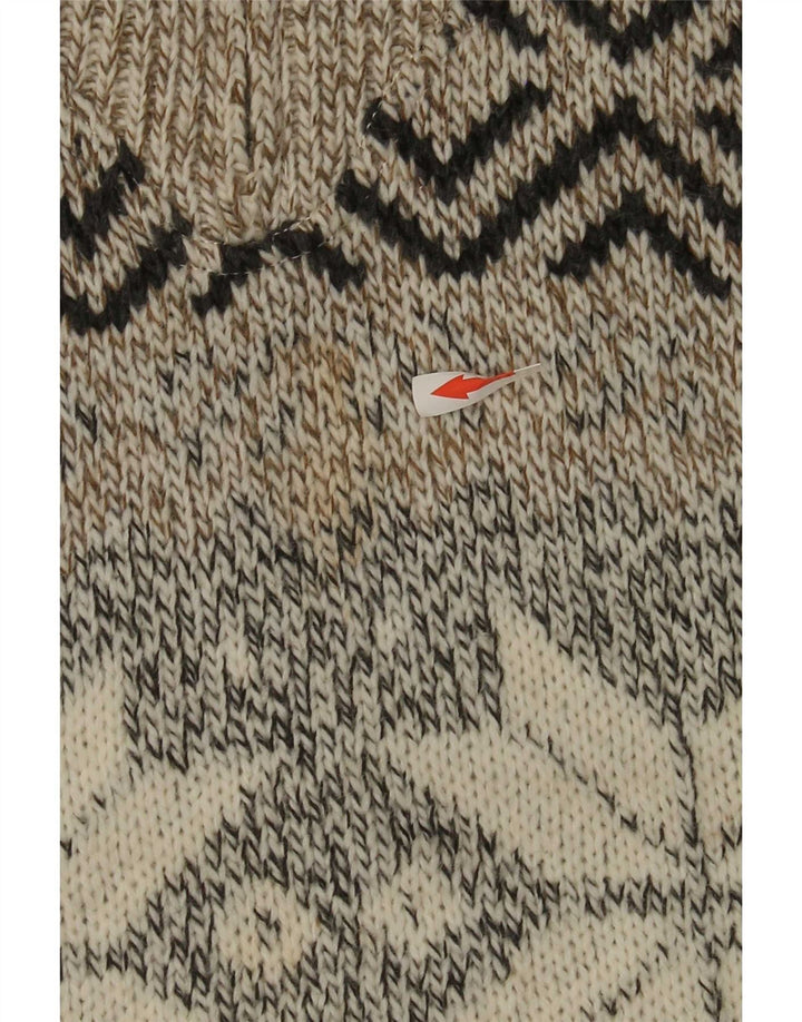 C&A Herre Canda Sweater med lynlåshals Medium Beige Fair Isle Akryl