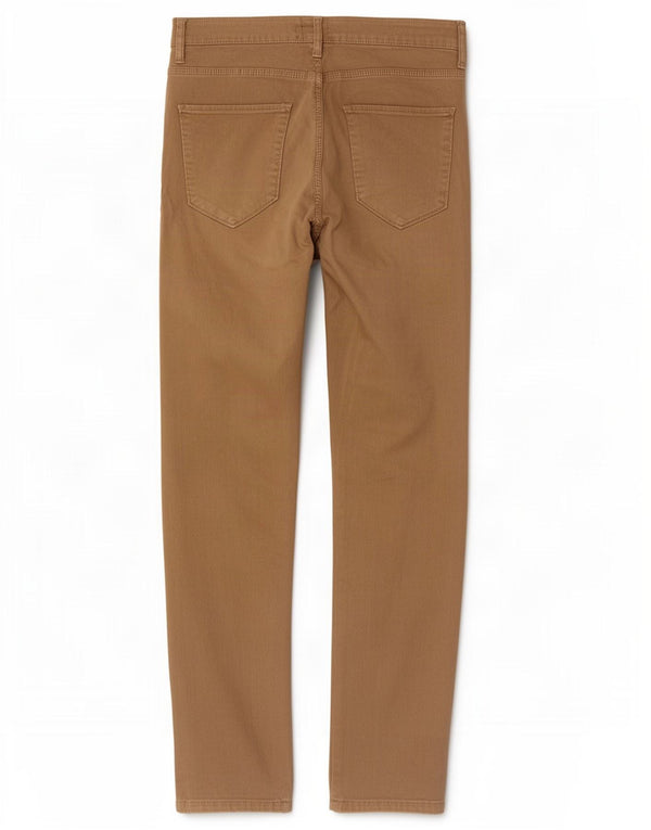 Zara Mens Slim Fit Casual Trousers EU 42 Large W32 L33 Beige Cotton