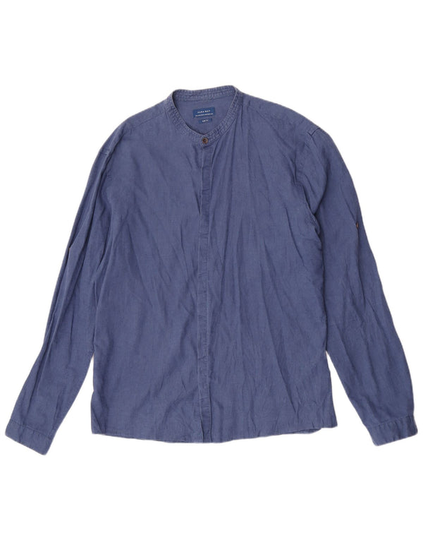 Zara herre Slim Fit skjorte XL marineblå