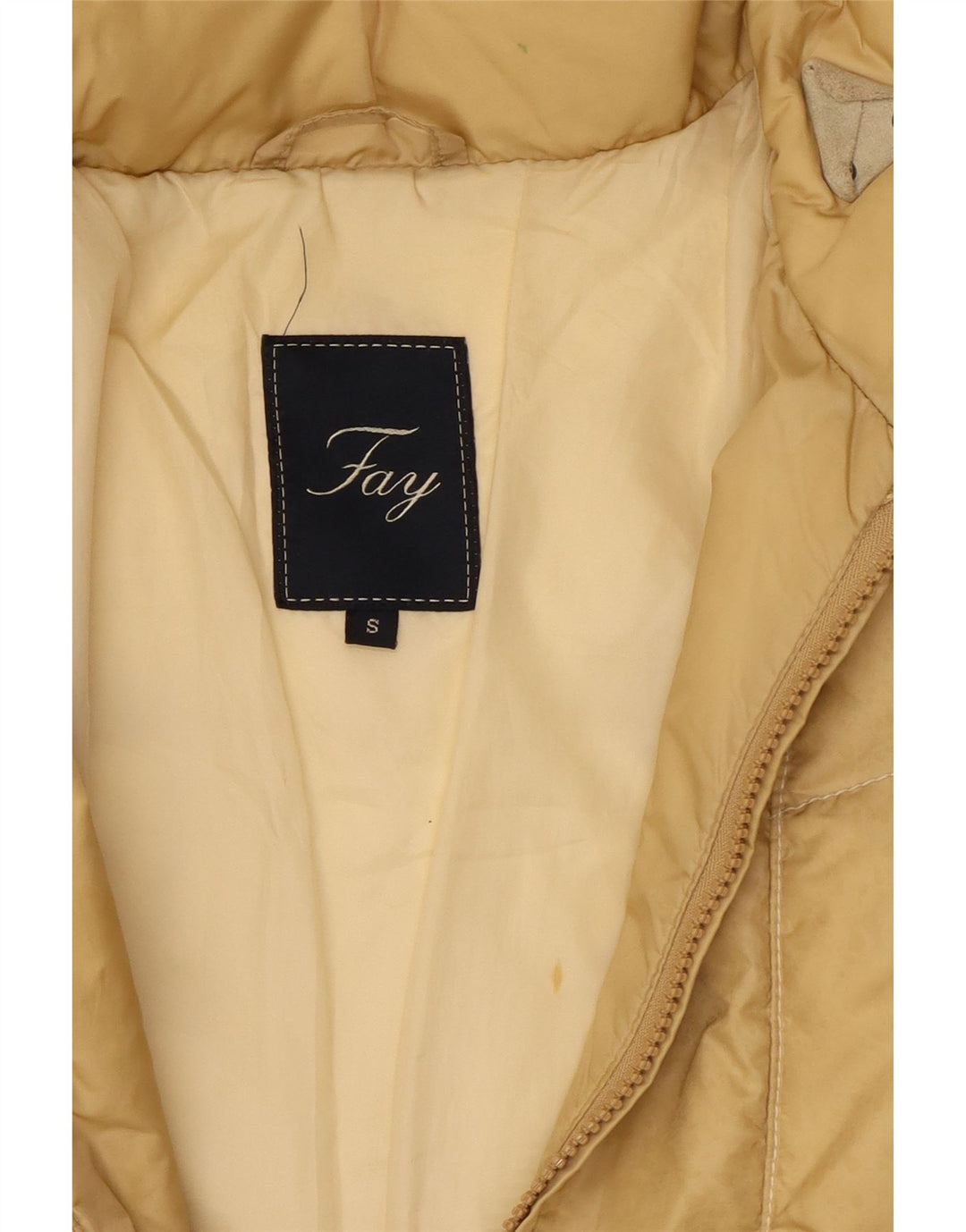Fay Dame Polstret Jakke UK 10 Small Beige