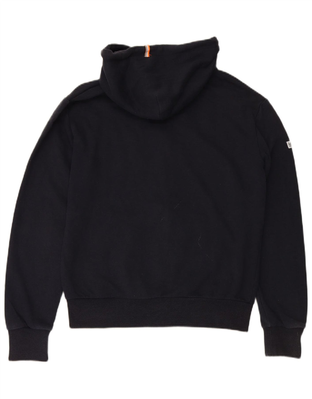 SUPERDRY Hættetrøje med lynlås til mænd Stor marineblå bomuld