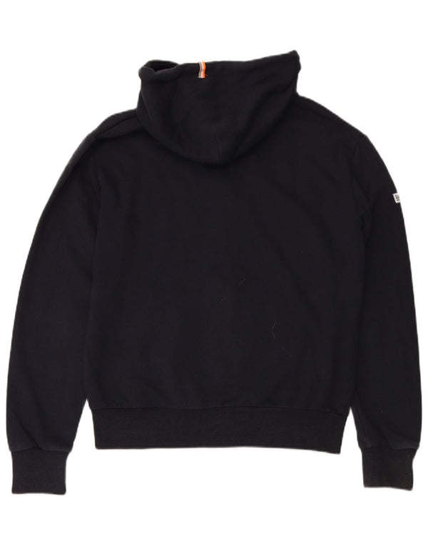 SUPERDRY Hættetrøje med lynlås til mænd Stor marineblå bomuld