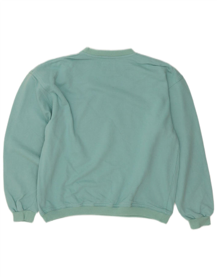 Vagabond Womens Grafisk Oversized Sweatshirt Jumper UK 10 Small Turkis