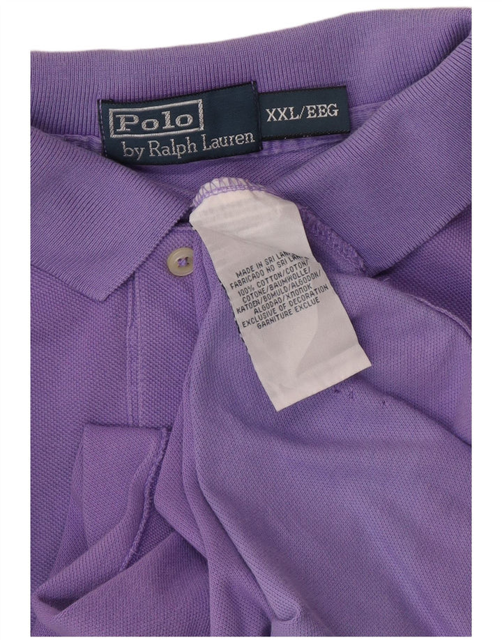 POLO RALPH LAUREN Herre poloskjorte 2XL Lilla Bomuld